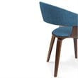 Simpli Home Lowell Contemporary Solid Wood Dining Chair in Blue