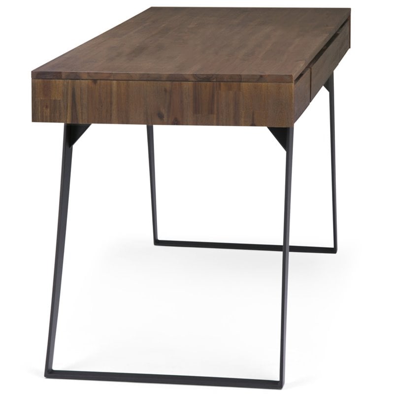 Simpli Home Lowry Flat Top Desk - Rustic Natural Aged Brown