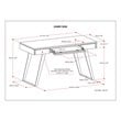 Simpli Home Lowry Solid Acacia Wood Desk in Rustic Natural Aged Brown