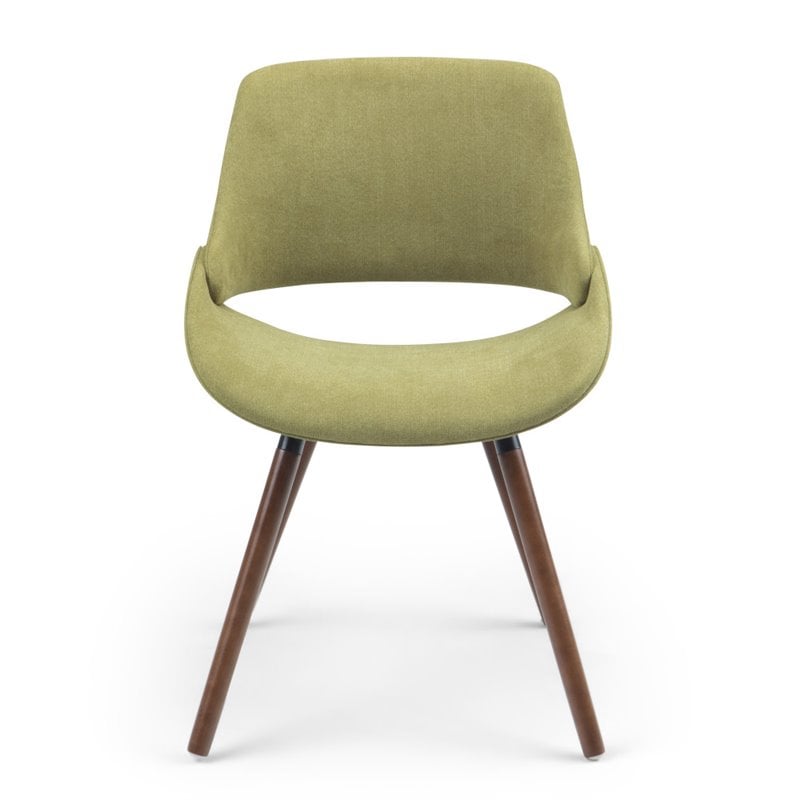 Simpli Home Malden Solid Wood Dining Chair in Acid Green