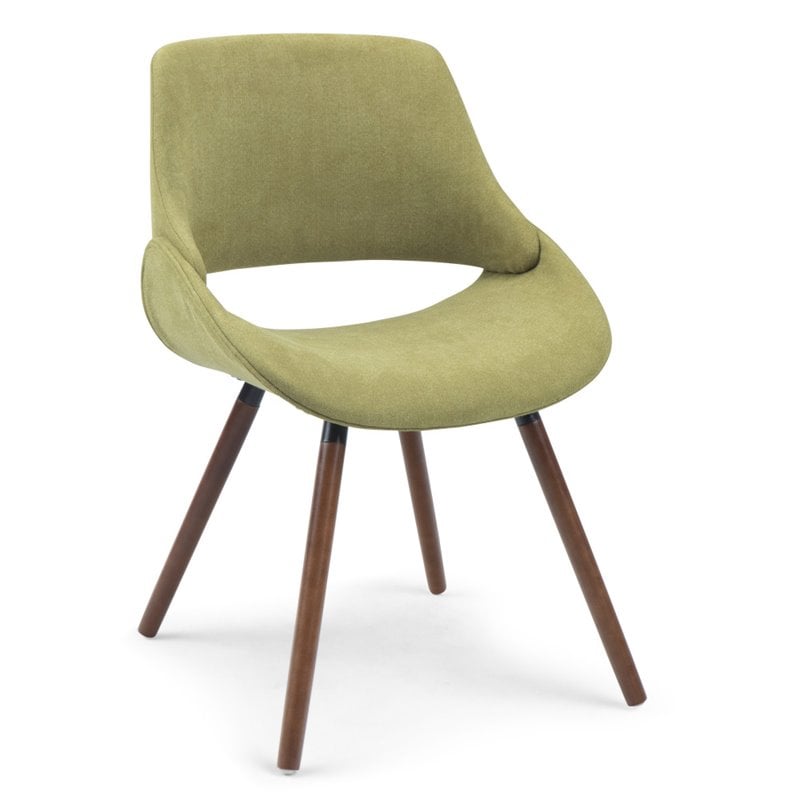 Simpli Home Malden Solid Wood Dining Chair in Acid Green