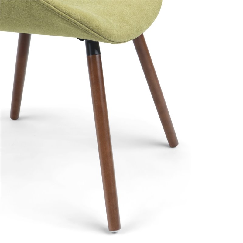 Simpli Home Malden Solid Wood Dining Chair in Acid Green