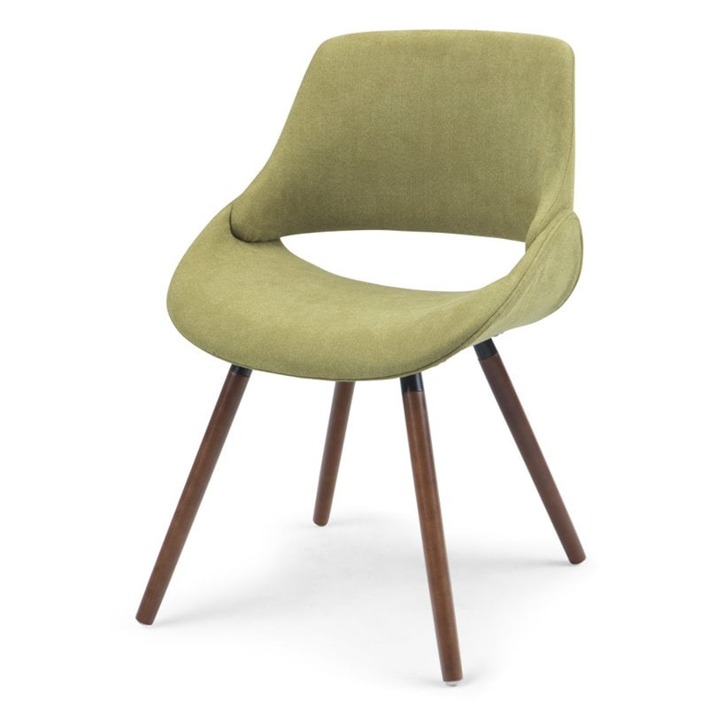 Simpli Home Malden Solid Wood Dining Chair in Acid Green