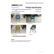 Simpli Home Malden Solid Wood Dining Chair in Denim Blue