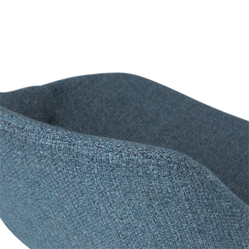 Simpli Home Malden Solid Wood Dining Chair in Denim Blue