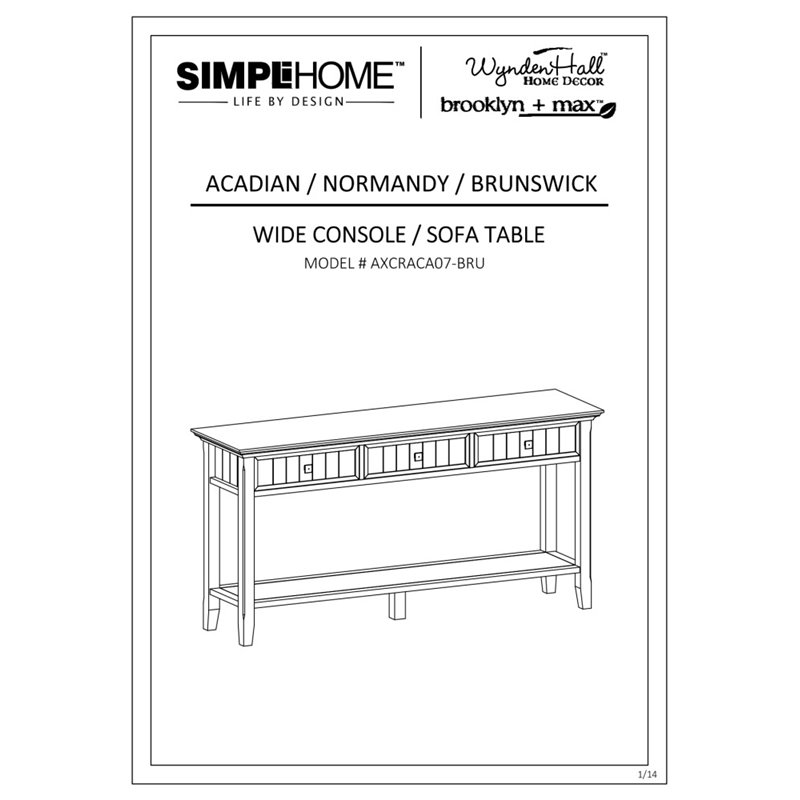 Simpli Home Acadian Wood 60
