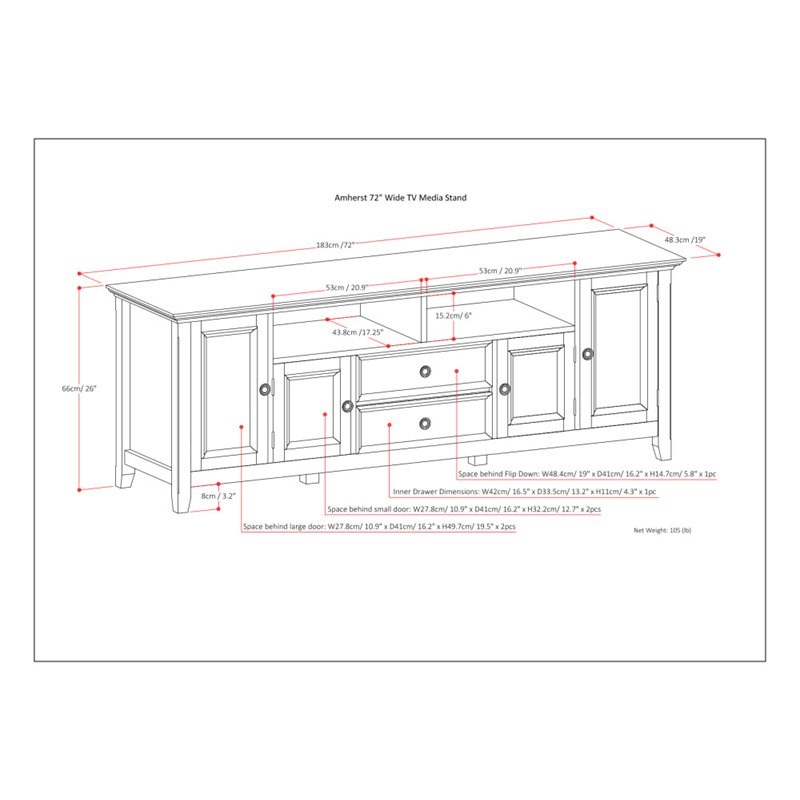 Simpli Home Amherst 72