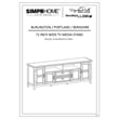 Simpli Home Burlington Wood 72