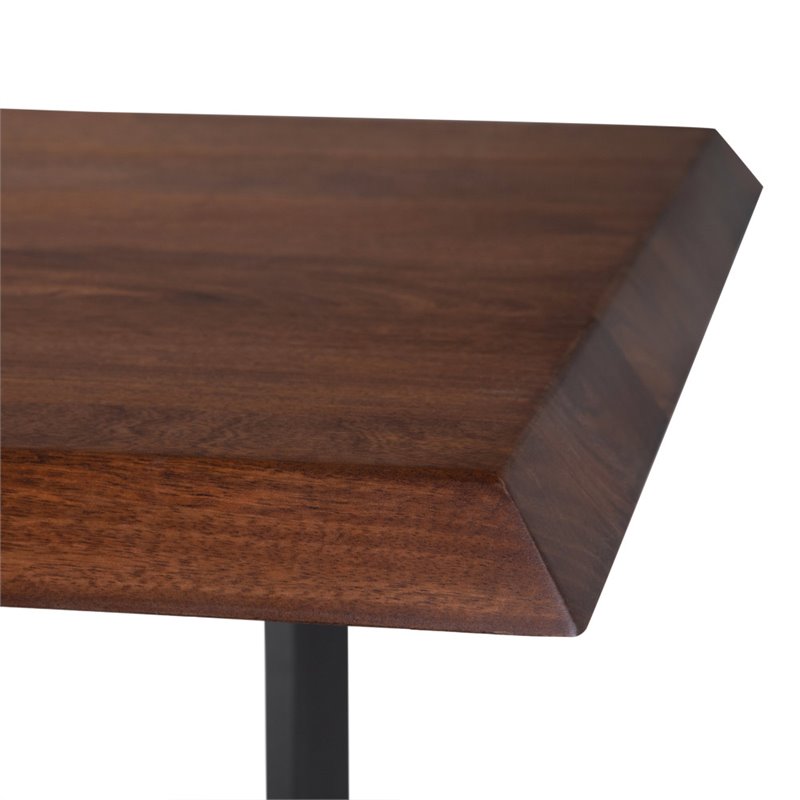 Simpli Home Lowell Modern Industrial 7 Pc Dining Set with 6 Upholstered Bentwood Dining Chairs in Acid Green