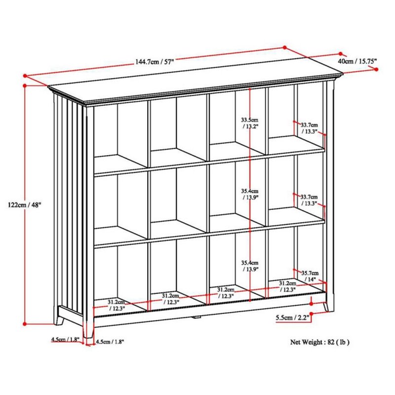 Simpli Home Acadian Wood 48