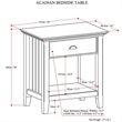Simpli Home Acadian Wood 24