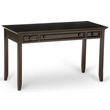 Simpli Home Amherst Solid Wood Desk in Hickory Brown