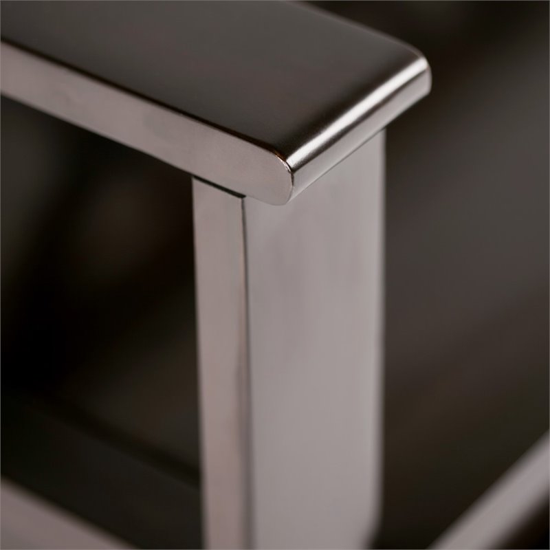 Simpli Home Amherst Solid Wood Entryway Lift-Top Storage Bench in Hickory Brown