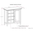 Simpli Home Amherst Solid Wood Medium Storage Cabinet in Hickory Brown