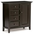 Simpli Home Amherst Solid Wood Medium Storage Cabinet in Hickory Brown