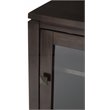 Simpli Home Cosmopolitan Solid Wood Medium Storage Cabinet in Mahogany Brown