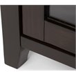 Simpli Home Cosmopolitan Solid Wood Medium Storage Cabinet in Mahogany Brown