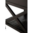 Simpli Home Kitchener Solid Wood End Table with Storage Drawer in Hickory Brown