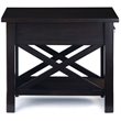 Simpli Home Kitchener Solid Wood Narrow End Table with Drawer in Hickory Brown
