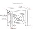 Simpli Home Kitchener Solid Wood Narrow End Table with Drawer in Hickory Brown