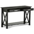 Simpli Home Kitchener Solid Wood Console Table with 2 Drawers in Hickory Brown