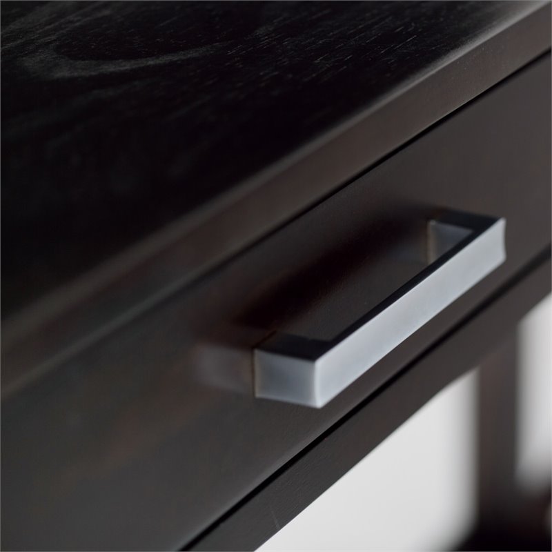 Simpli Home Kitchener Solid Wood Console Table with 2 Drawers in Hickory Brown