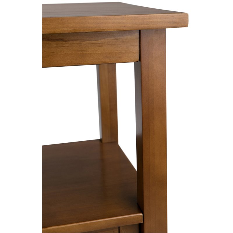 Simpli Home Warm Shaker Solid Wood Console Table with ...