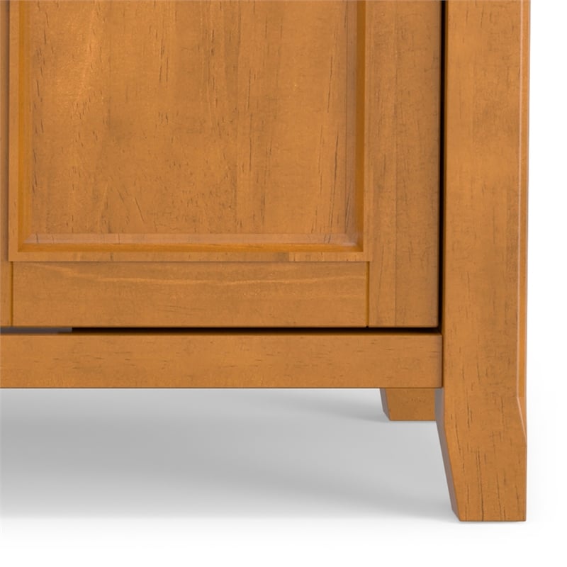 Amherst 54 inch Wide Solid Wood Transitional TV Stand in Light Golden Brown