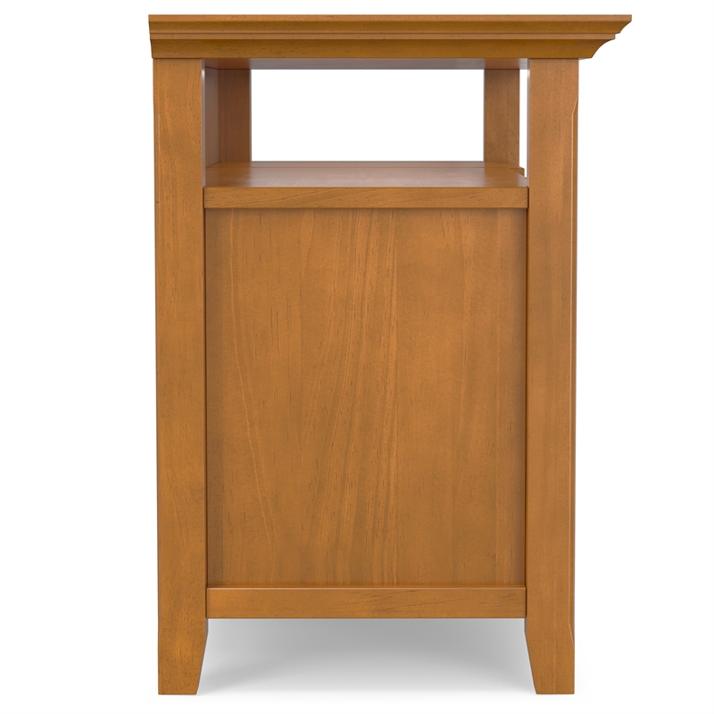 Amherst 54 inch Wide Solid Wood Transitional TV Stand in Light Golden Brown