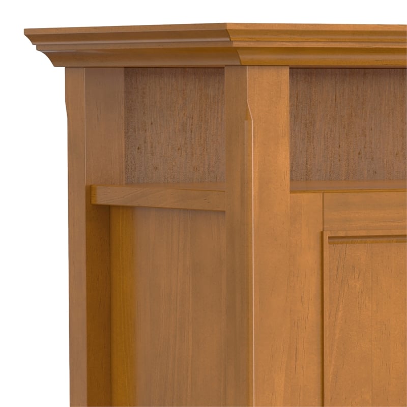 Amherst 54 inch Wide Solid Wood Transitional TV Stand in Light Golden Brown