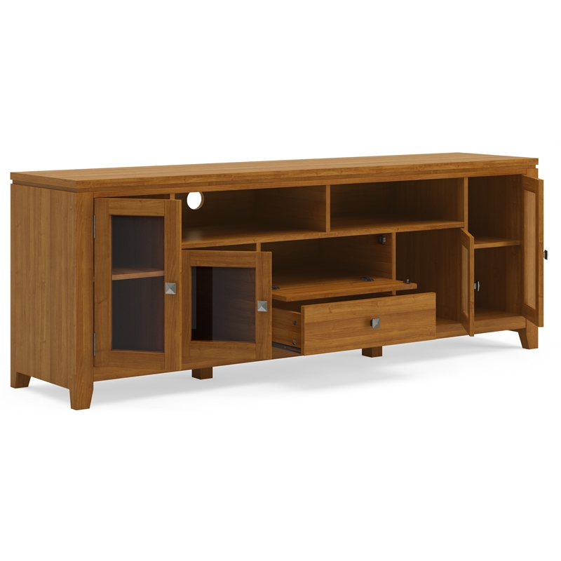 Simpli Home Cosmopolitan Solid Wood Extra Wide 72