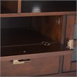 Simpli Home Artisan Wood TV Media Stand in Russet Brown For TVs up to 80