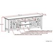 Simpli Home Artisan Wood TV Media Stand in Russet Brown For TVs up to 80