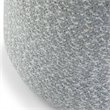 Simpli Home Bayley Boho Round Braided Pouf in Blue and Natural Cotton