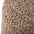 Simpli Home Lydia Boho Round Pouf in Navy and Natural Braided Jute