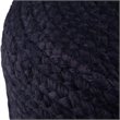 Simpli Home Lydia Boho Round Pouf in Navy and Natural Braided Jute
