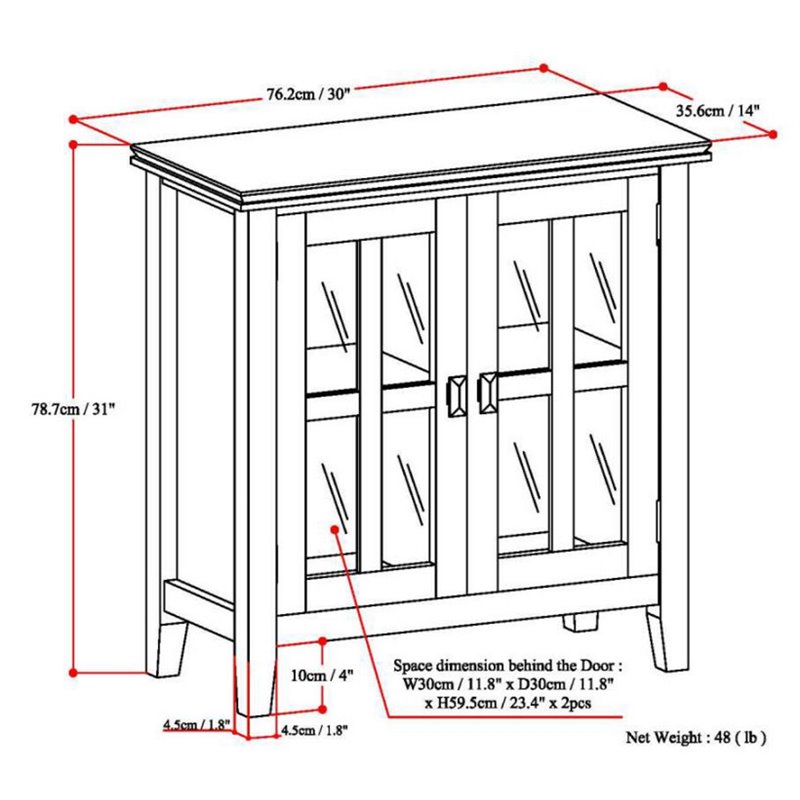 Simpli Home Artisan Wood 30
