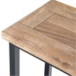 Simpli Home Skyler Modern Solid Wood C-Shape End Table in Natural and Black