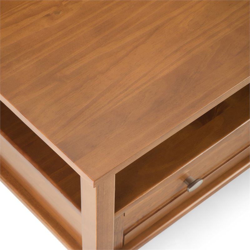 light wood square coffee table