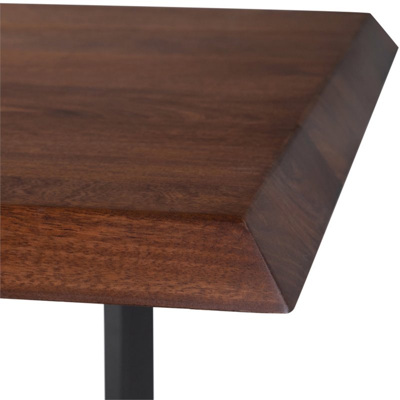 Simpli Home Fletcher V Solid Wood 7 Piece Watkins Dining Set in Black