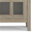 Acadian 39 inch Wide Solid Wood Transitional Storage Cabinet in Distressed Gray
