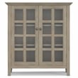 Acadian 39 inch Wide Solid Wood Transitional Storage Cabinet in Distressed Gray