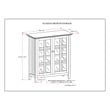 Acadian 39 inch Wide Solid Wood Transitional Storage Cabinet in Distressed Gray