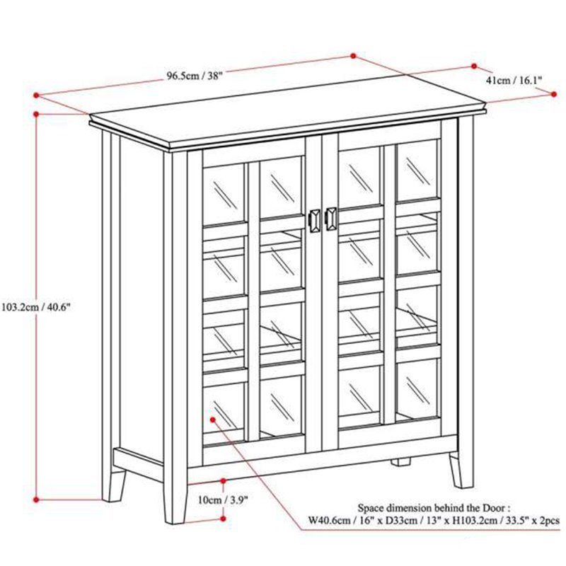 Simpli Home Artisan Wood 38