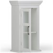 Avington Wood Single Door Wall Medicine Cabinet in Pure White
