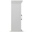 Avington Wood Single Door Wall Medicine Cabinet in Pure White