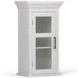 Avington Wood Single Door Wall Medicine Cabinet in Pure White