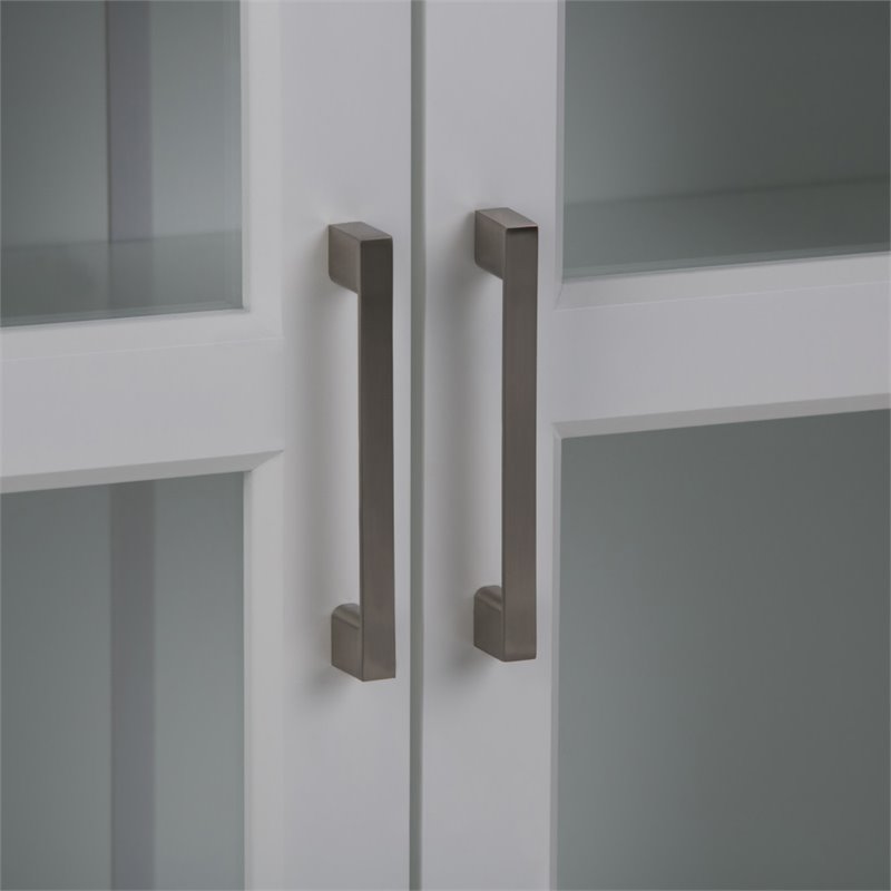 Avington Wood Double Door Wall Medicine Cabinet in Pure White