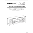 Simpli Home Artisan Wood 72