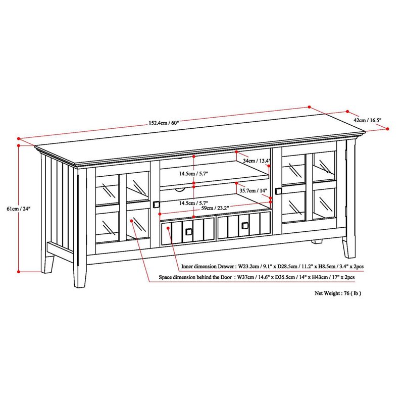 Simpli Home Acadian Wood 60